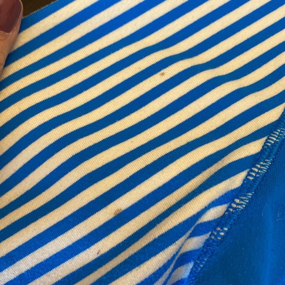 *Reworked* Lululemon Daily Yoga Jacket Beaming Blue/Classic Stripe Size 10 - Picture 13 of 14